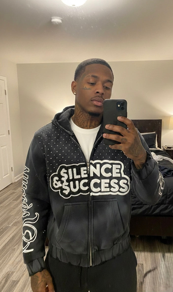 Silently Successful™ RhinestoneSplit Jacket