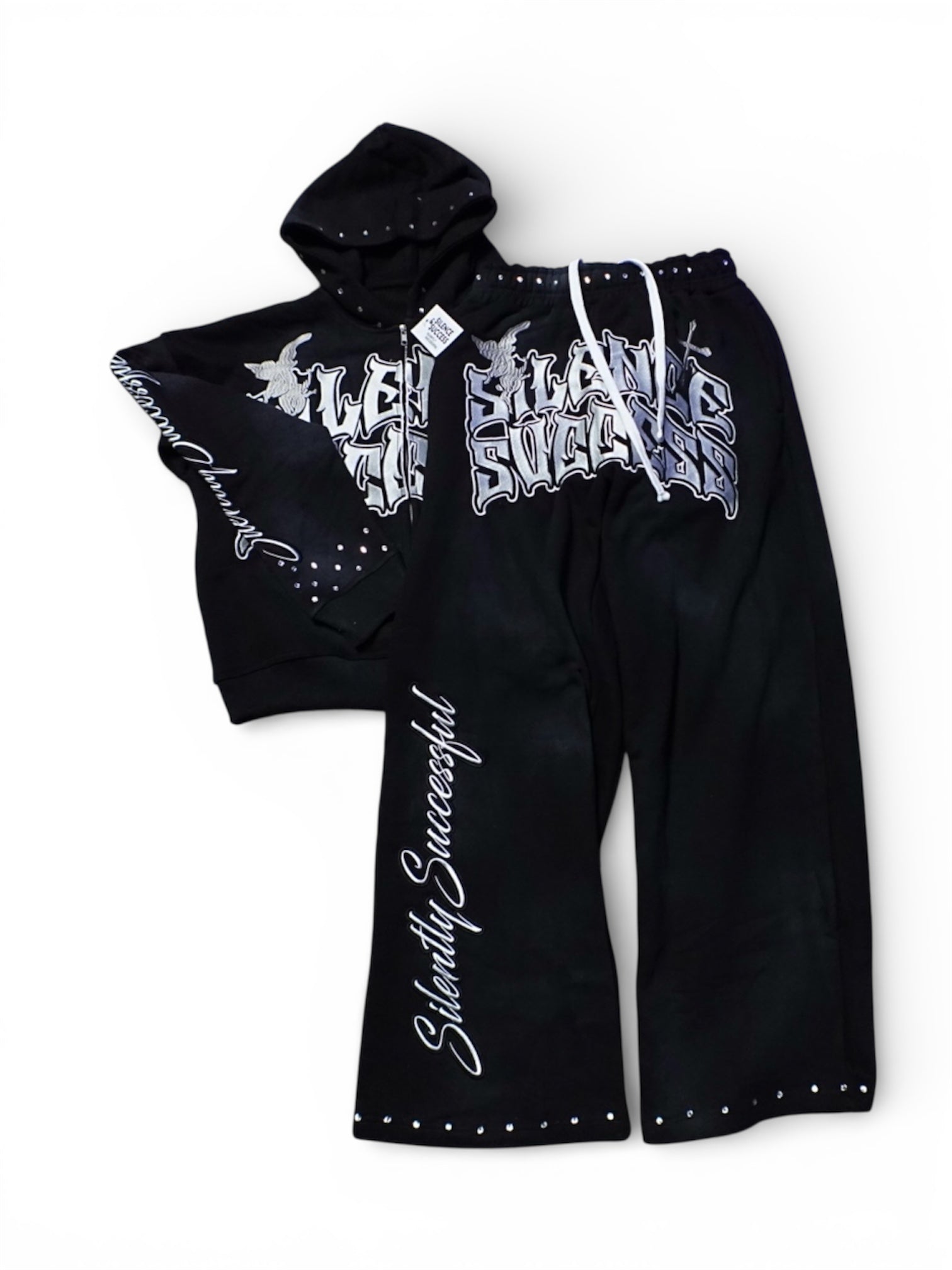 Silently Successful™ "Signature" Studded Sweatsuit
